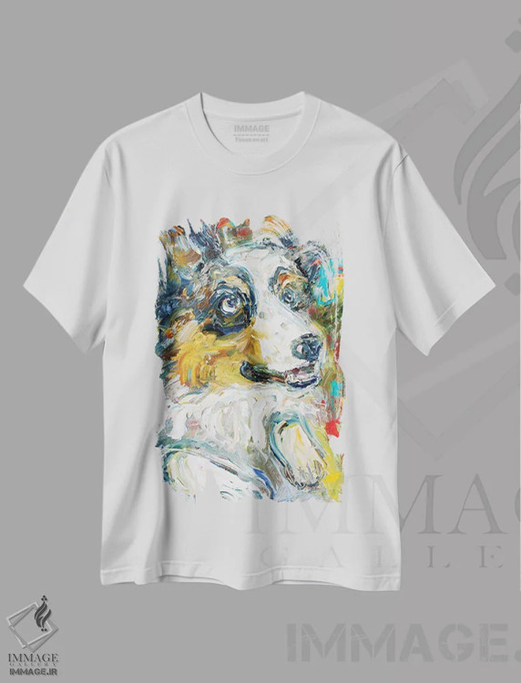 تیشرت سفید طرح دار بلا، دکور معاصر اثر کارن تارلتون | فروشگاه ایماژ