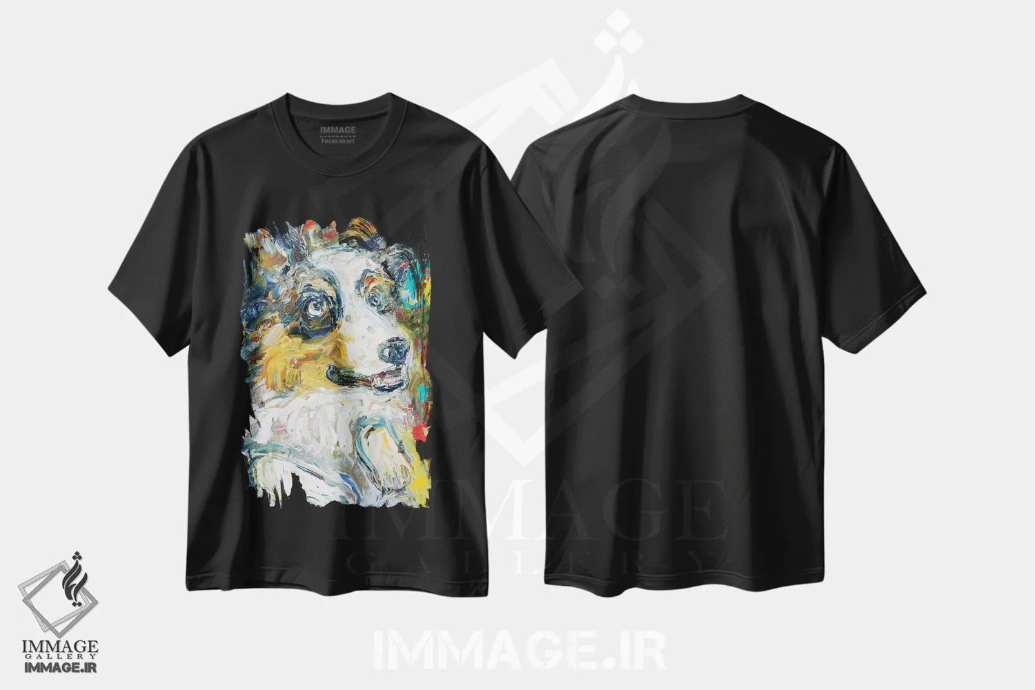 تیشرت مشکی طرح دار بلا، دکور معاصر اثر کارن تارلتون | immage.ir