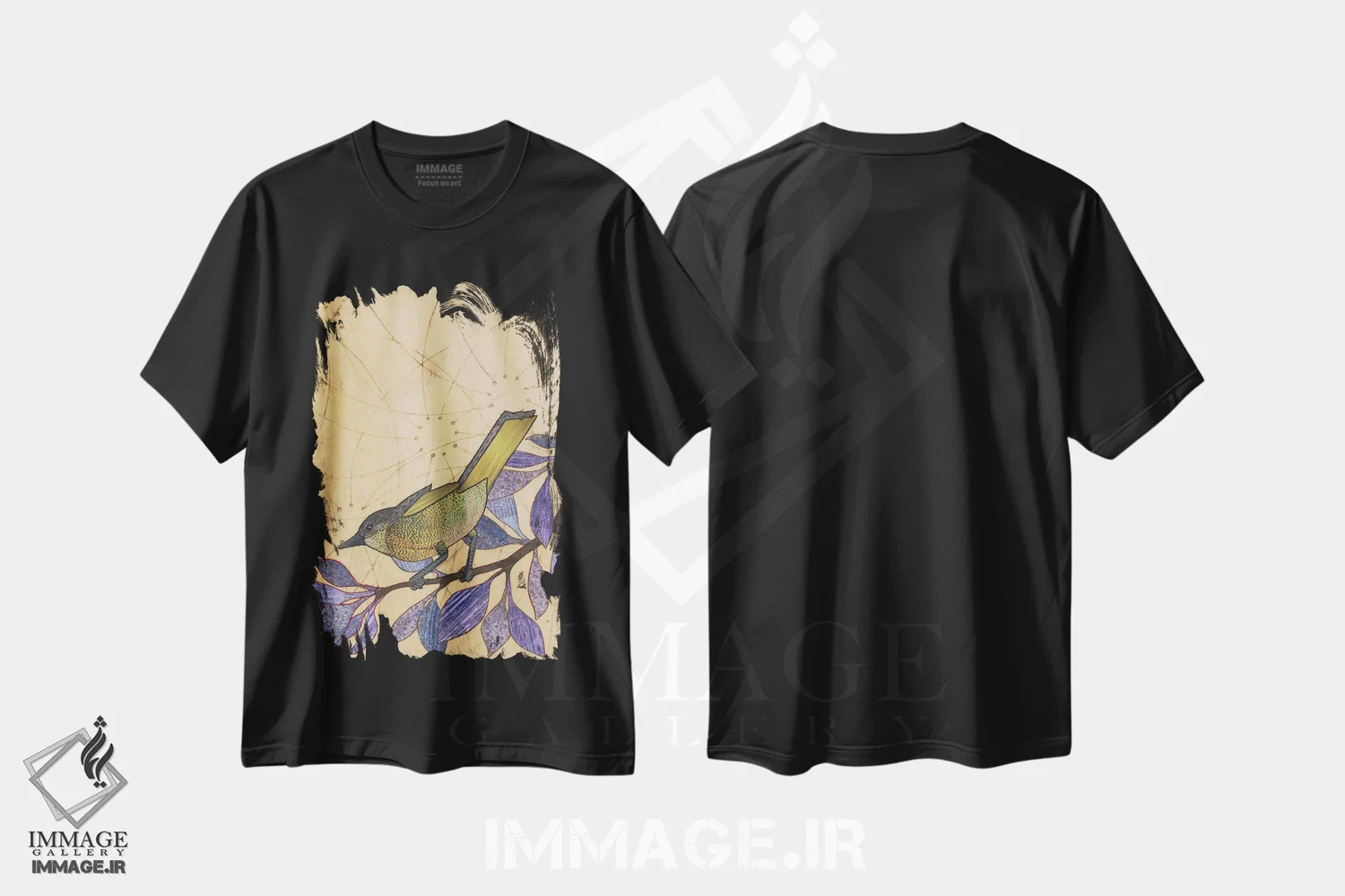 تیشرت مشکی طرح دار دشت سبز، دکور معاصر اثر کارن سیکیه | immage.ir