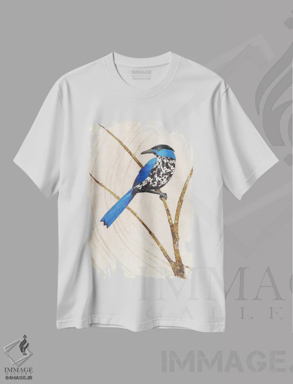 تیشرت سفید طرح دار زلدا، دکور معاصر اثر کارن سیکیه | فروشگاه ایماژ