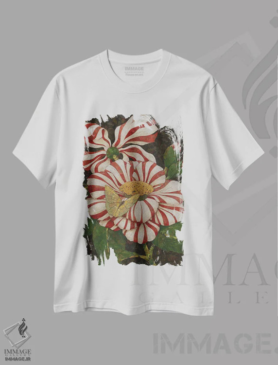 تیشرت سفید طرح دار سرود پیروزی، دکور معاصر اثر کارن سیکیه | immage.ir