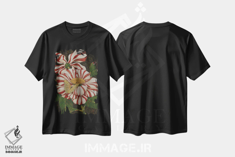 تیشرت مشکی طرح دار سرود پیروزی، دکور معاصر اثر کارن سیکیه | فروشگاه ایماژ
