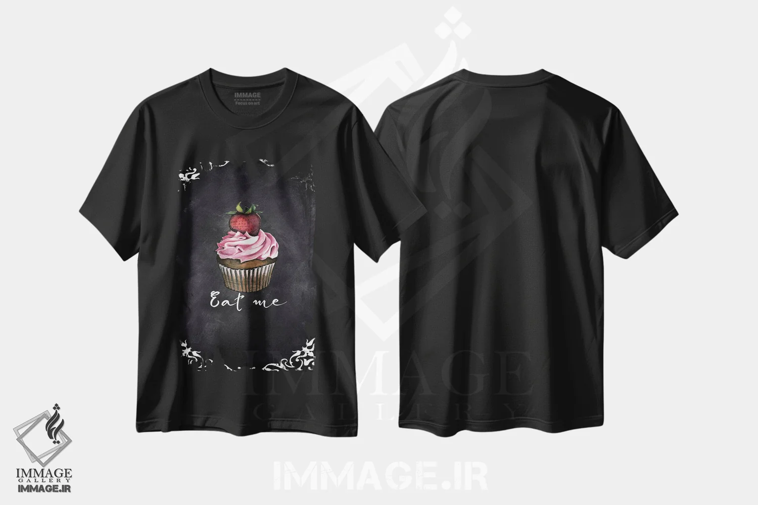 تیشرت مشکی طرح دار مرا بخور، دکور معاصر اثر کارن اسمیت | immage.ir