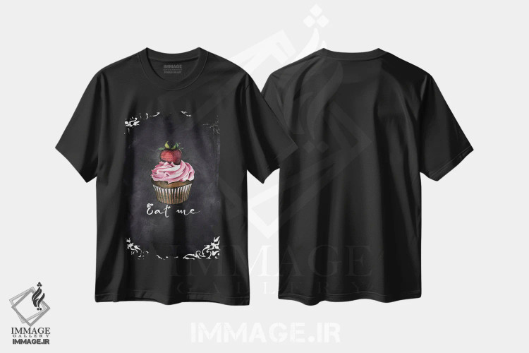 تیشرت مشکی طرح دار مرا بخور، دکور معاصر اثر کارن اسمیت | immage.ir