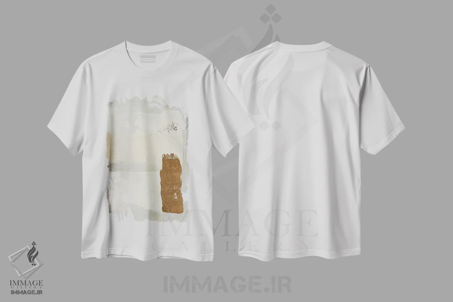 تیشرت سفید طرح دار تیپ تون III اثر کارن اسمیت | فروشگاه ایماژ