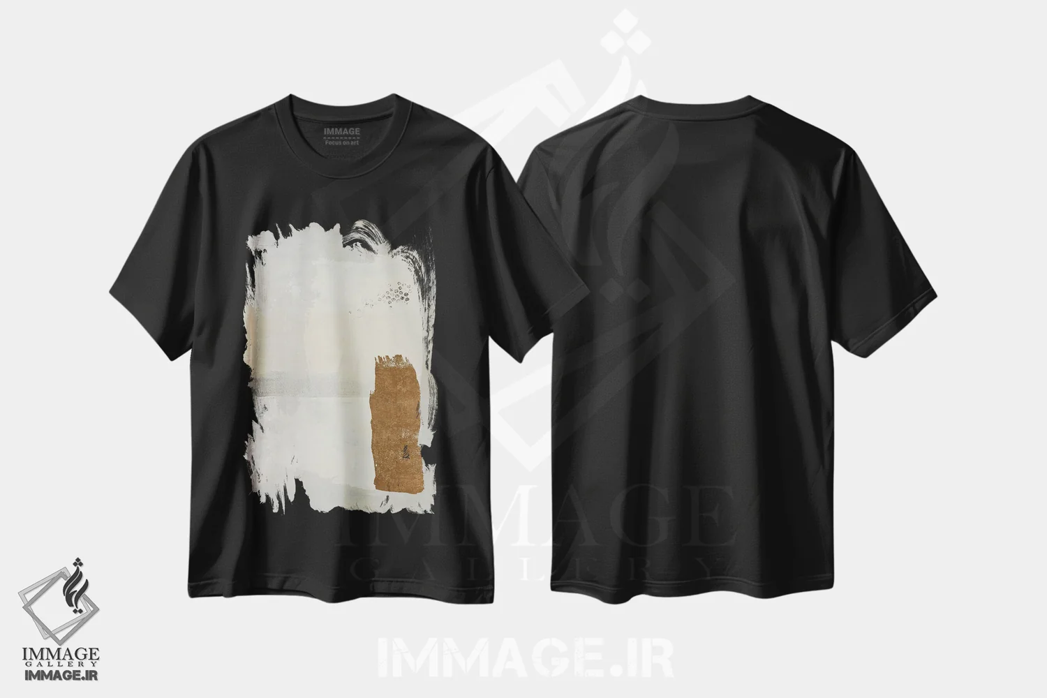 تیشرت مشکی طرح دار تیپ تون III اثر کارن اسمیت | immage.ir