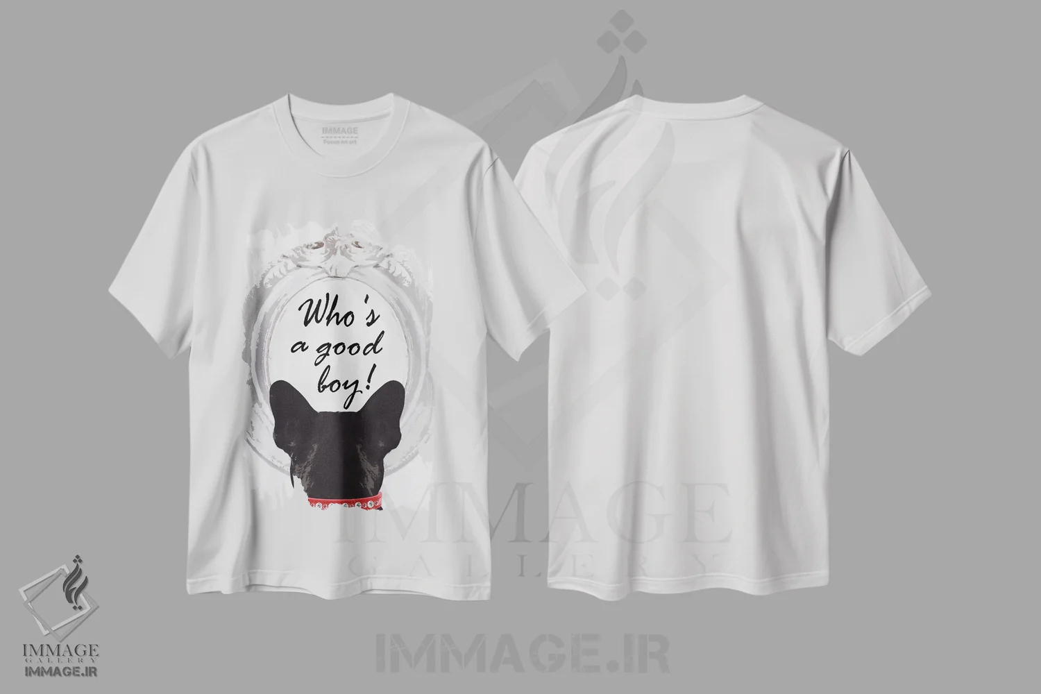 تیشرت سفید طرح دار پسر خوب، تایپوگرافی اثر کارن اسمیت | فروشگاه ایماژ