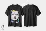 تیشرت مشکی طرح دار نقاشی سر I، تزئینی اثر کارن اسمیت | فروشگاه ایماژ