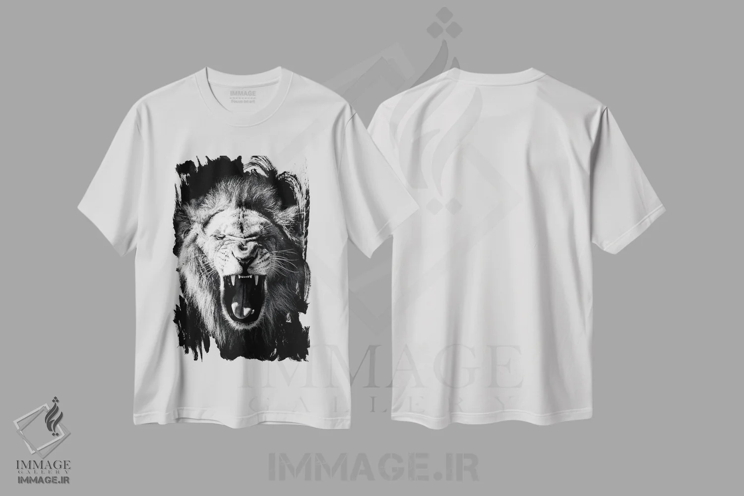 تیشرت سفید طرح دار وحشی، تزئینی اثر کارن اسمیت | فروشگاه ایماژ
