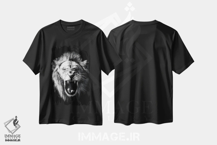 تیشرت مشکی طرح دار وحشی، تزئینی اثر کارن اسمیت | immage.ir