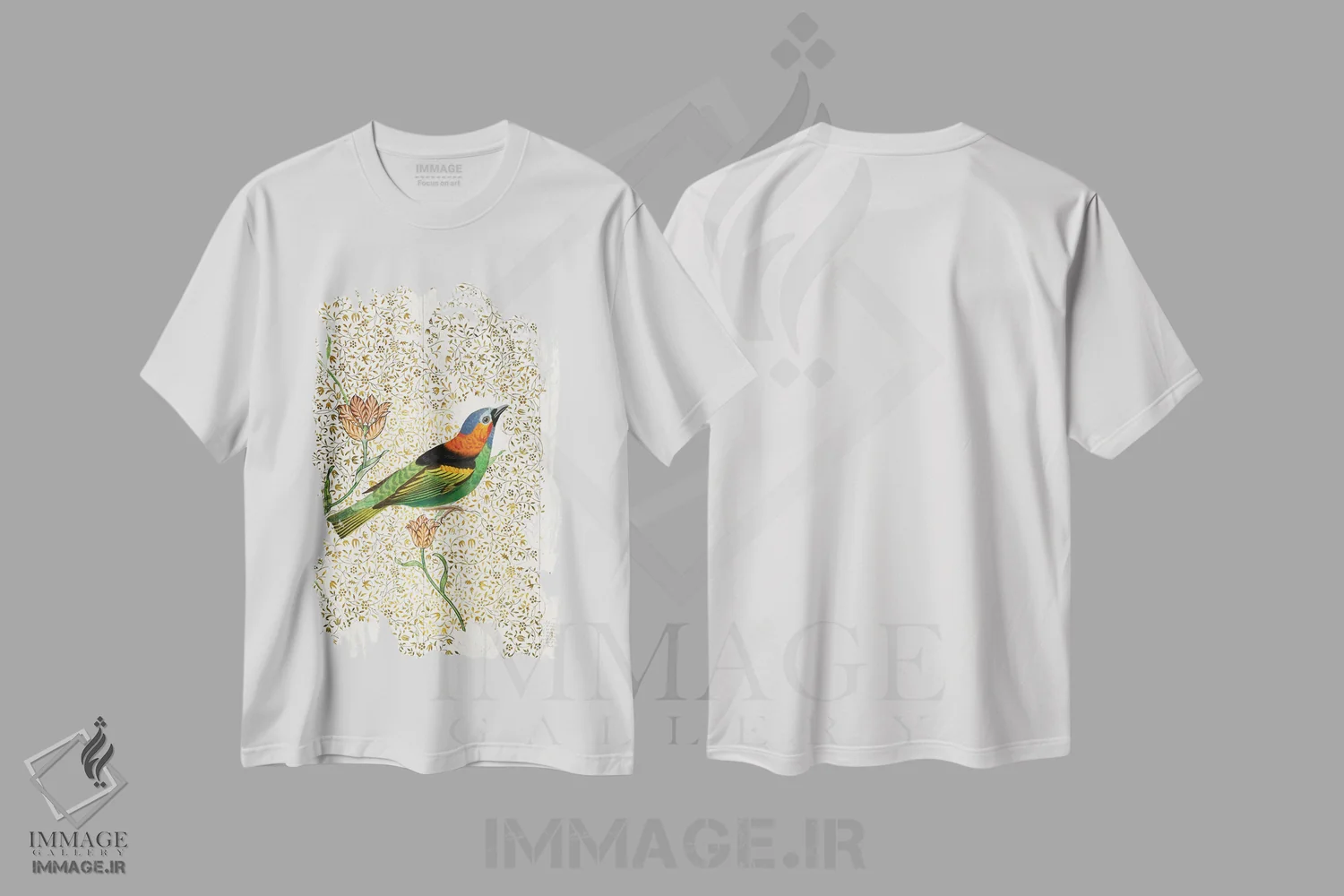 تیشرت سفید طرح دار پرنده سرا II، تزئینی اثر کارن اسمیت | immage.ir