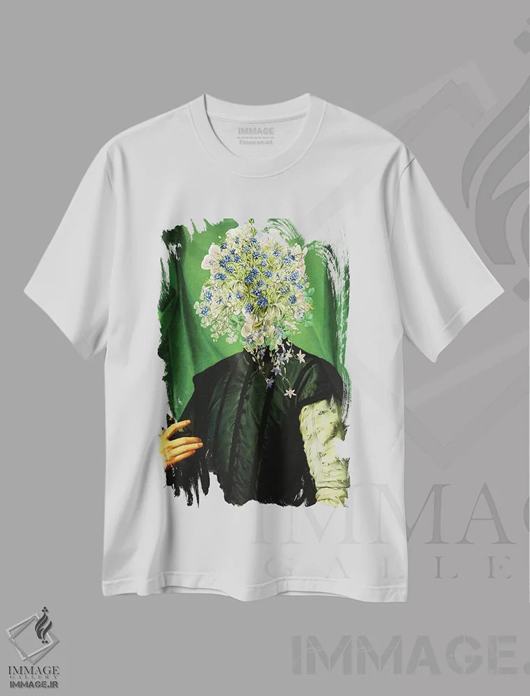 تیشرت سفید طرح دار سر عتیقه II، تزئینی اثر کارن اسمیت | فروشگاه ایماژ