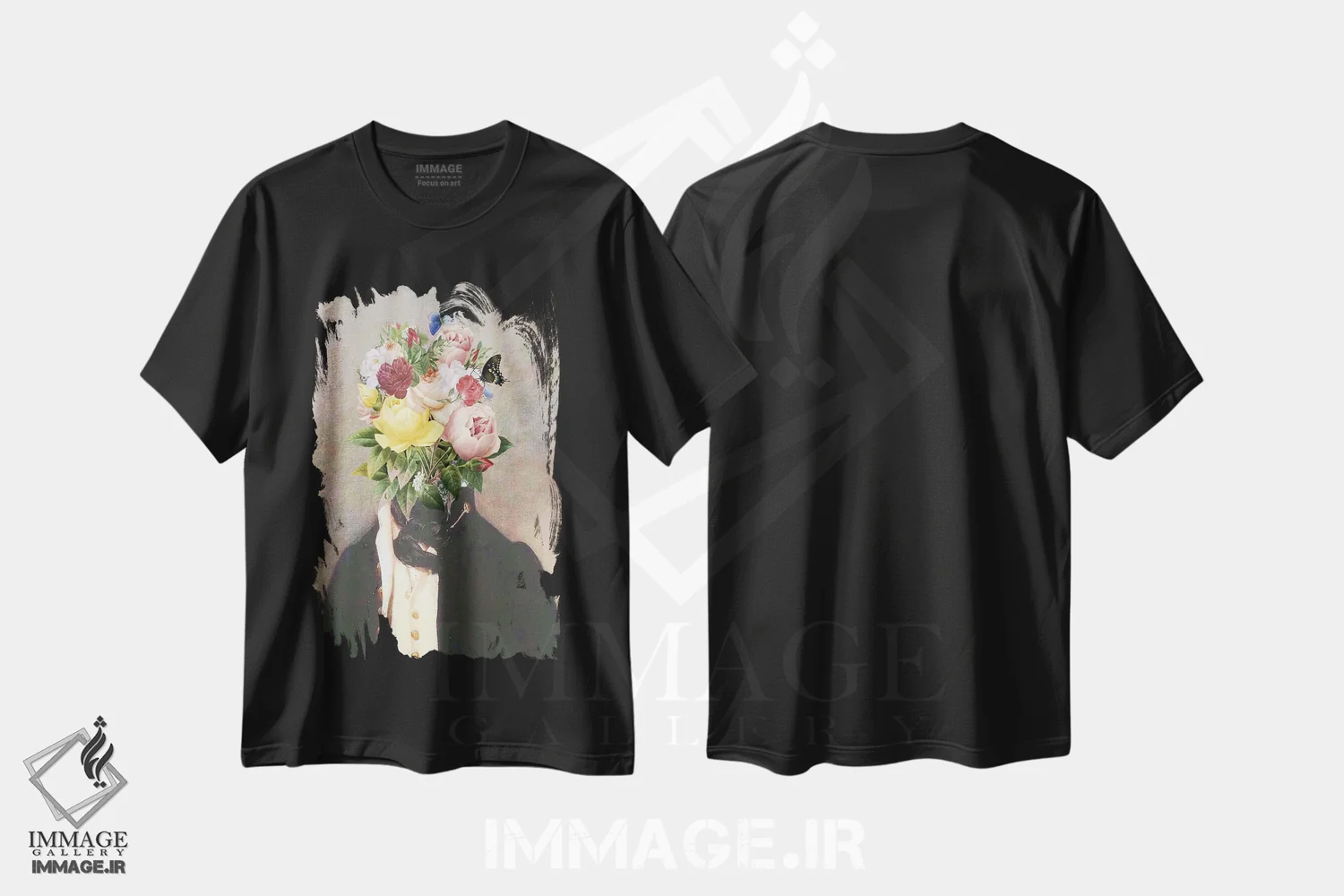 تیشرت مشکی طرح دار سر عتیقه I، تزئینی اثر کارن اسمیت | فروشگاه ایماژ