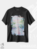 تیشرت مشکی طرح دار غروب، دکور ساحلی اثر کرستنی | immage.ir