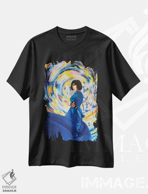 تیشرت مشکی طرح دار مایا دوی، دکوراسیون جایگزین اثر کرستنی | immage.ir