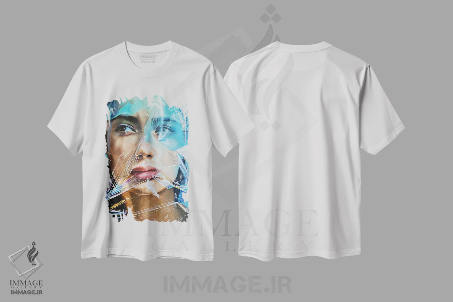 تیشرت سفید طرح دار فراتر از واقعیت، دکوراسیون جایگزین اثر کرستنی | immage.ir