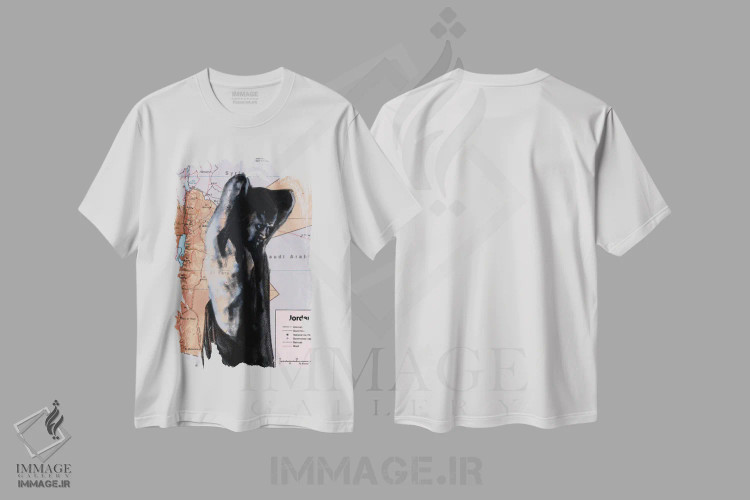 تیشرت سفید طرح دار جردن ۲، مدیوم اثر کاترینا بورتسووا | immage.ir