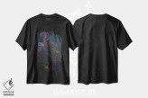تیشرت مشکی طرح دار فضا اثر کاترینا بورتسووا | فروشگاه ایماژ