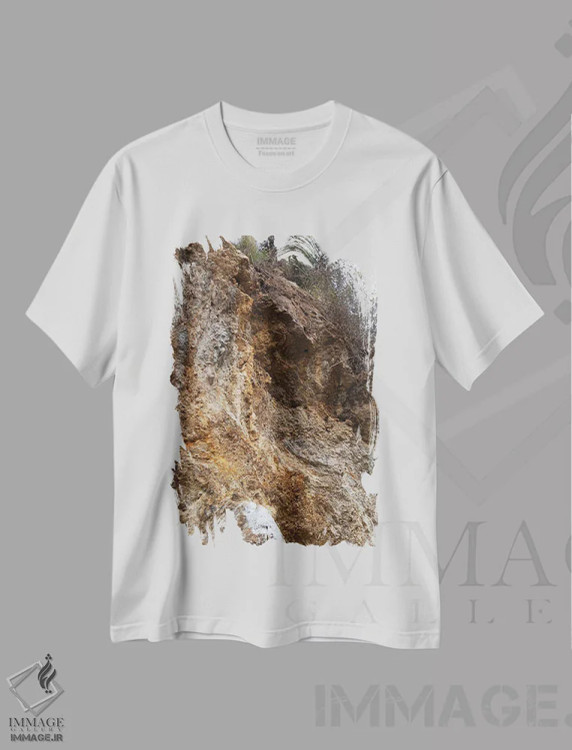 تیشرت سفید طرح دار بافت وحشی، مدیوم اثر کاترینا بورتسووا | immage.ir