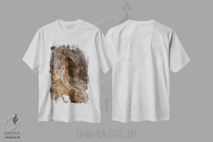 تیشرت سفید طرح دار بافت وحشی، مدیوم اثر کاترینا بورتسووا | immage.ir