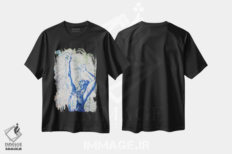 تیشرت مشکی طرح دار به دام انداختن لایپزیگ، هنر دیجیتال اثر کاترینا بورتسووا | immage.ir