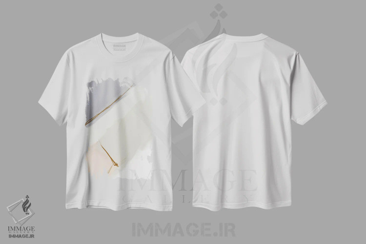 تیشرت سفید طرح دار پاکی های صحرا چهاردهم اثر کارین تونیا گریم | فروشگاه ایماژ
