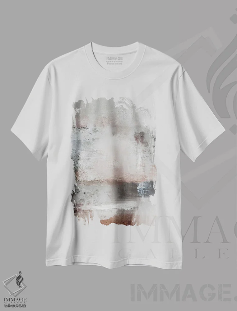 تیشرت سفید طرح دار توانمند ۴ اثر کارین تونیا گریم | فروشگاه ایماژ