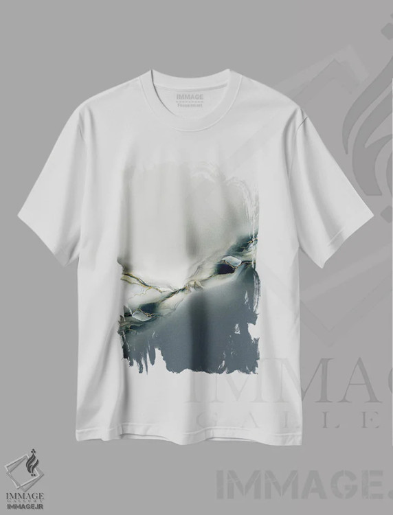 تیشرت سفید طرح دار مجموعه جوهر ۴ اثر کارین تونیا گریم | فروشگاه ایماژ