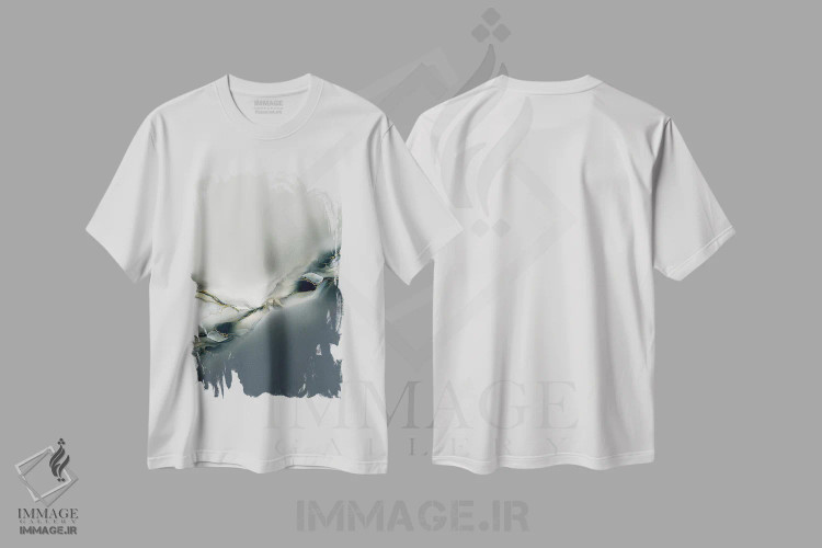 تیشرت سفید طرح دار مجموعه جوهر ۴ اثر کارین تونیا گریم | فروشگاه ایماژ
