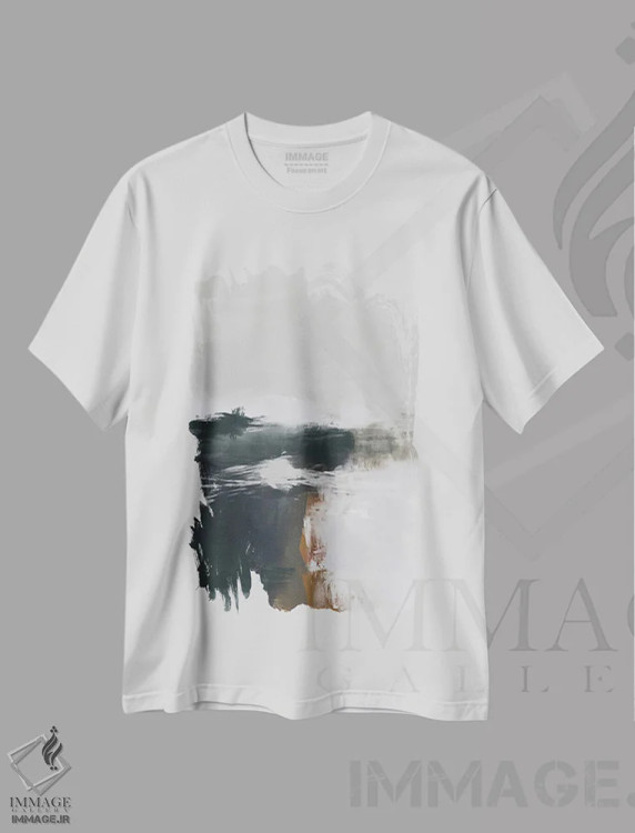 تیشرت سفید طرح دار ترکیب در روز دوشنبه I اثر کارین تونیا گریم | immage.ir