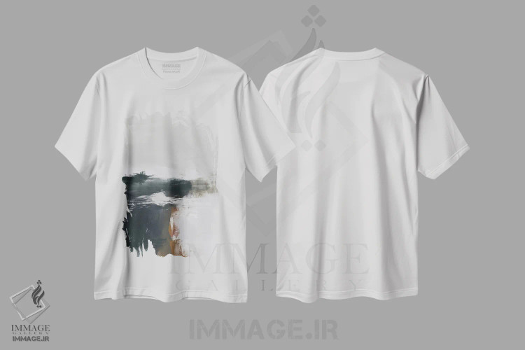 تیشرت سفید طرح دار ترکیب در روز دوشنبه I اثر کارین تونیا گریم | immage.ir