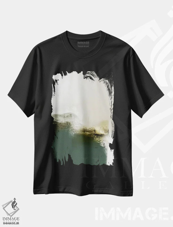 تیشرت مشکی طرح دار گزینه های متعدد I اثر کارین تونیا گریم | فروشگاه ایماژ