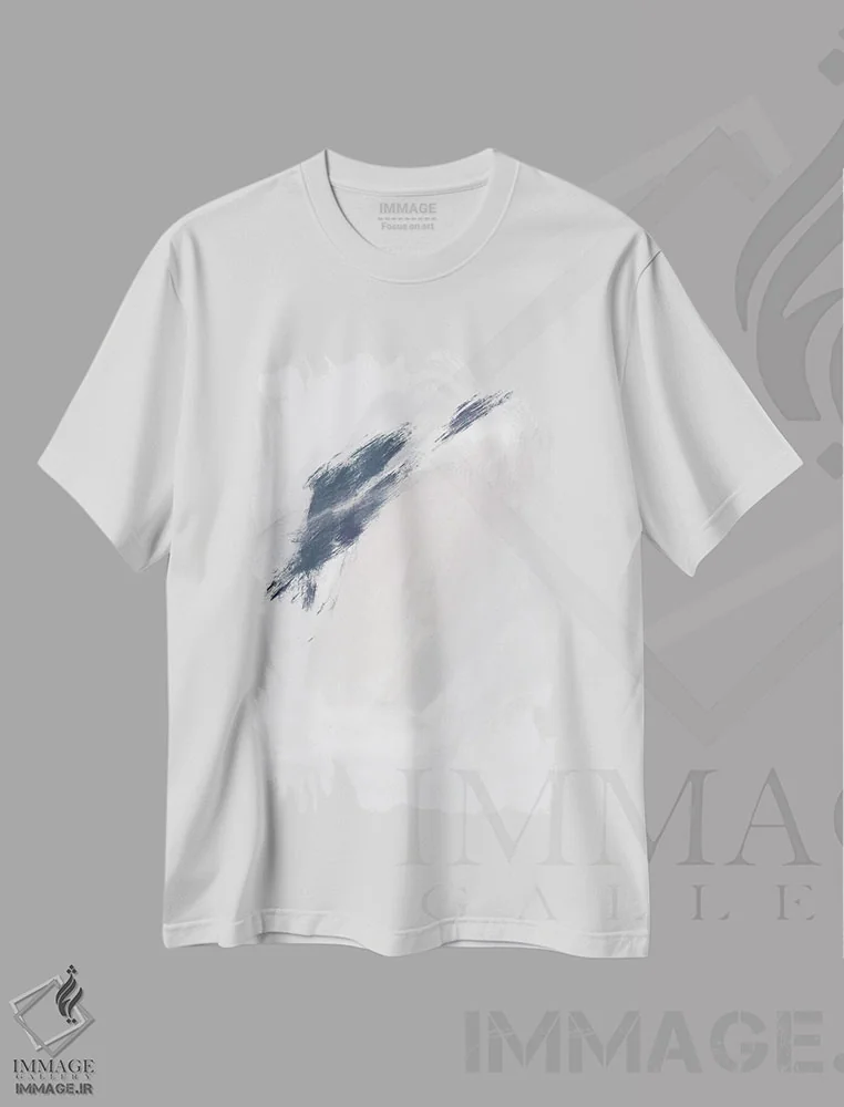 تیشرت سفید طرح دار بهشت II اثر کارین تونیا گریم | فروشگاه ایماژ