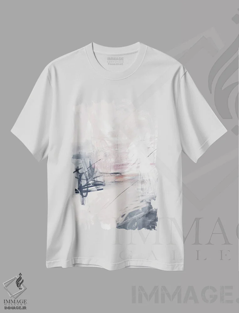 تیشرت سفید طرح دار بهشت I اثر کارین تونیا گریم | immage.ir