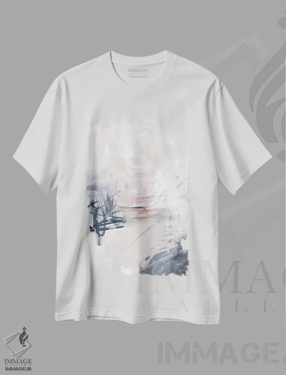 تیشرت سفید طرح دار بهشت I اثر کارین تونیا گریم | immage.ir