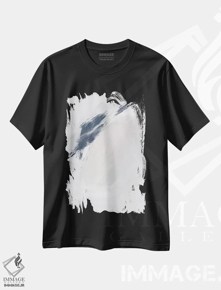 تیشرت مشکی طرح دار بهشت II اثر کارین تونیا گریم | immage.ir