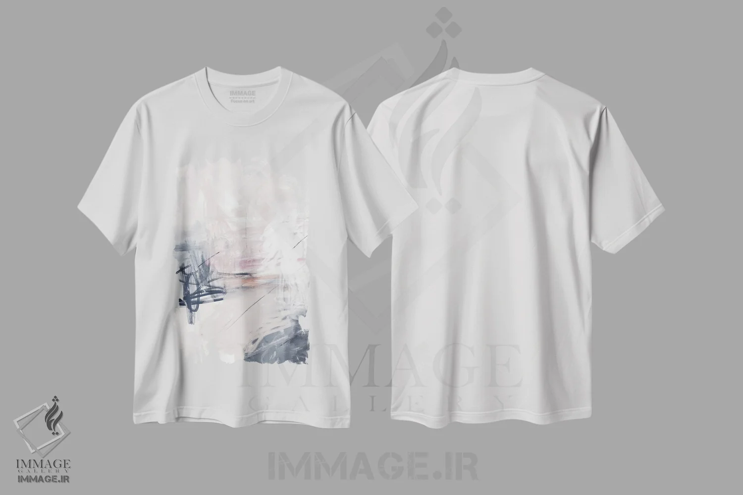 تیشرت سفید طرح دار بهشت I اثر کارین تونیا گریم | immage.ir