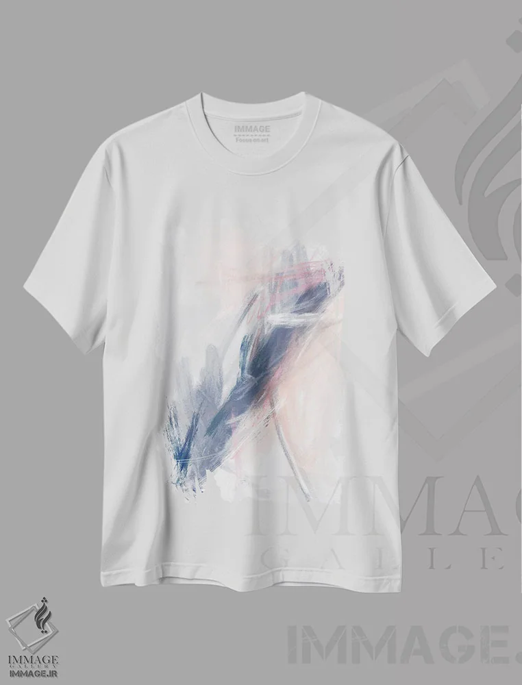 تیشرت سفید طرح دار بهشت IV اثر کارین تونیا گریم | immage.ir