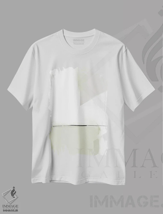 تیشرت سفید طرح دار نمک II اثر کارین تونیا گریم | فروشگاه ایماژ