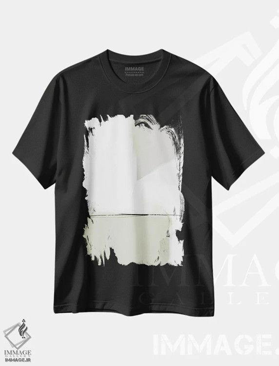 تیشرت مشکی طرح دار نمک II اثر کارین تونیا گریم | immage.ir