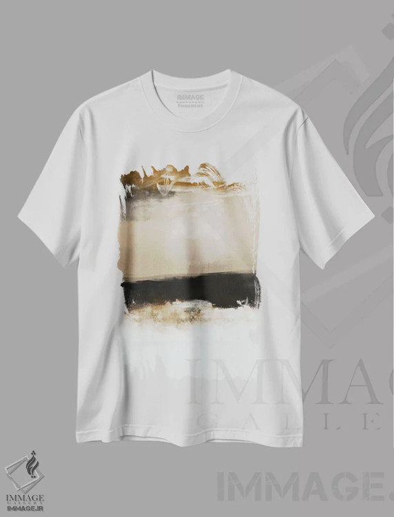 تیشرت سفید طرح دار شوئریگ I اثر کارین تونیا گریم | immage.ir