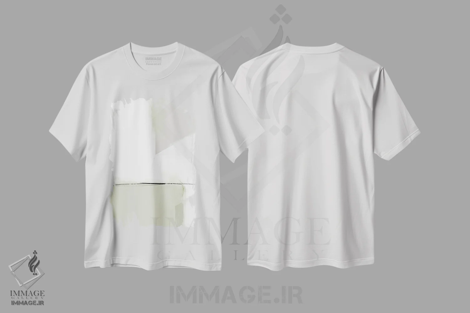 تیشرت سفید طرح دار نمک II اثر کارین تونیا گریم | فروشگاه ایماژ
