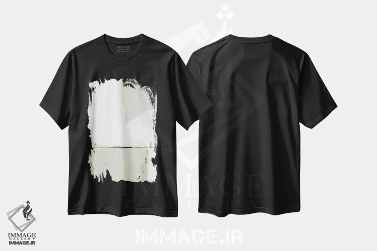 تیشرت مشکی طرح دار نمک II اثر کارین تونیا گریم | immage.ir