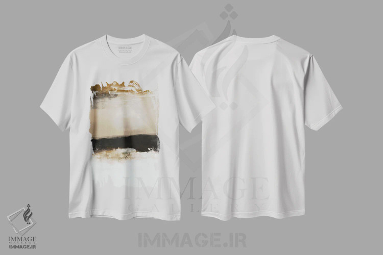 تیشرت سفید طرح دار شوئریگ I اثر کارین تونیا گریم | immage.ir