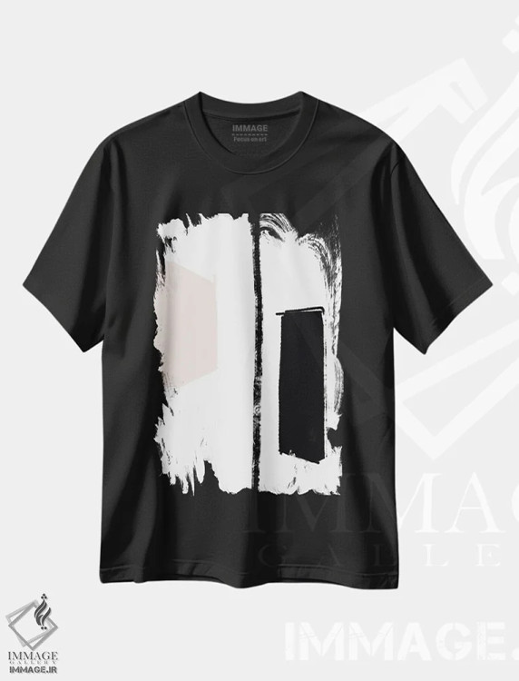 تیشرت مشکی طرح دار ساندرلند III اثر کارین تونیا گریم | immage.ir
