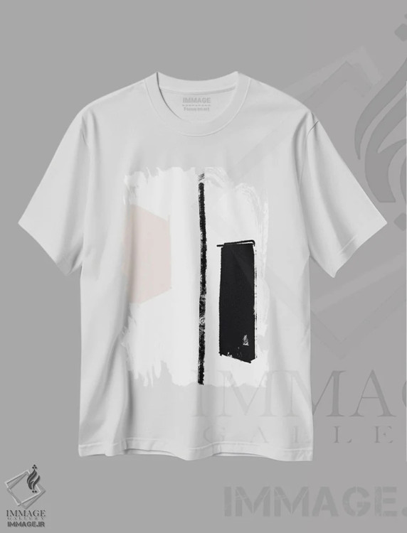 تیشرت سفید طرح دار ساندرلند III اثر کارین تونیا گریم | فروشگاه ایماژ