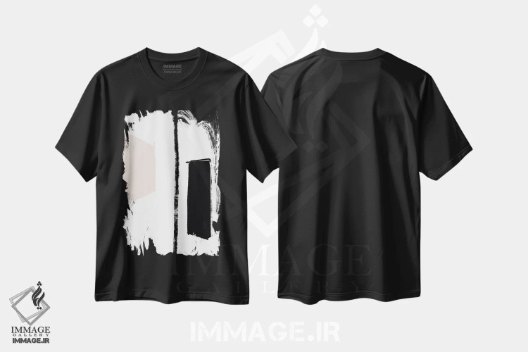 تیشرت مشکی طرح دار ساندرلند III اثر کارین تونیا گریم | immage.ir