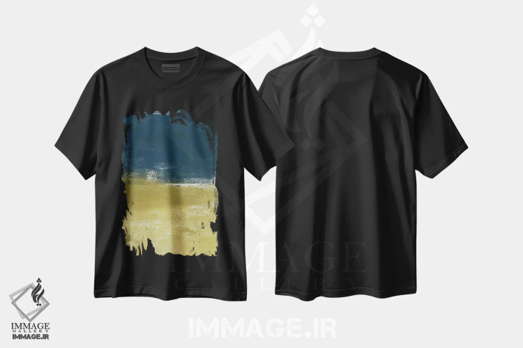 تیشرت مشکی طرح دار آن طور که تو می بینی اثر کارین تونیا گریم | فروشگاه ایماژ