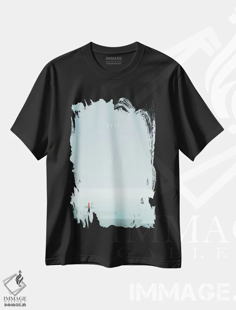 تیشرت مشکی طرح دار زیلت، تزئینی اثر کاتینکا رینکه | فروشگاه ایماژ