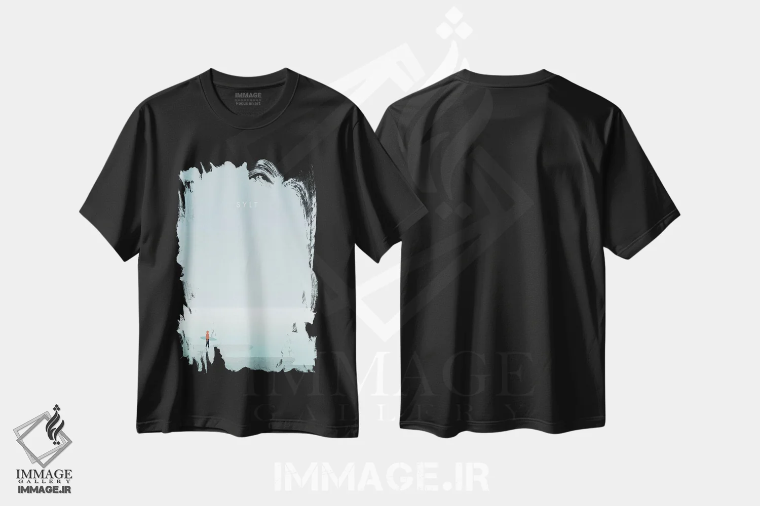 تیشرت مشکی طرح دار زیلت، تزئینی اثر کاتینکا رینکه | فروشگاه ایماژ